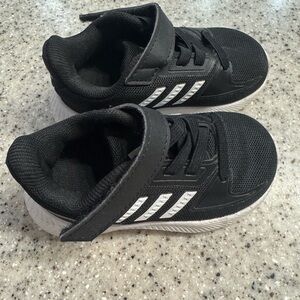 Adidas Kids Black and White Velcro Shoes